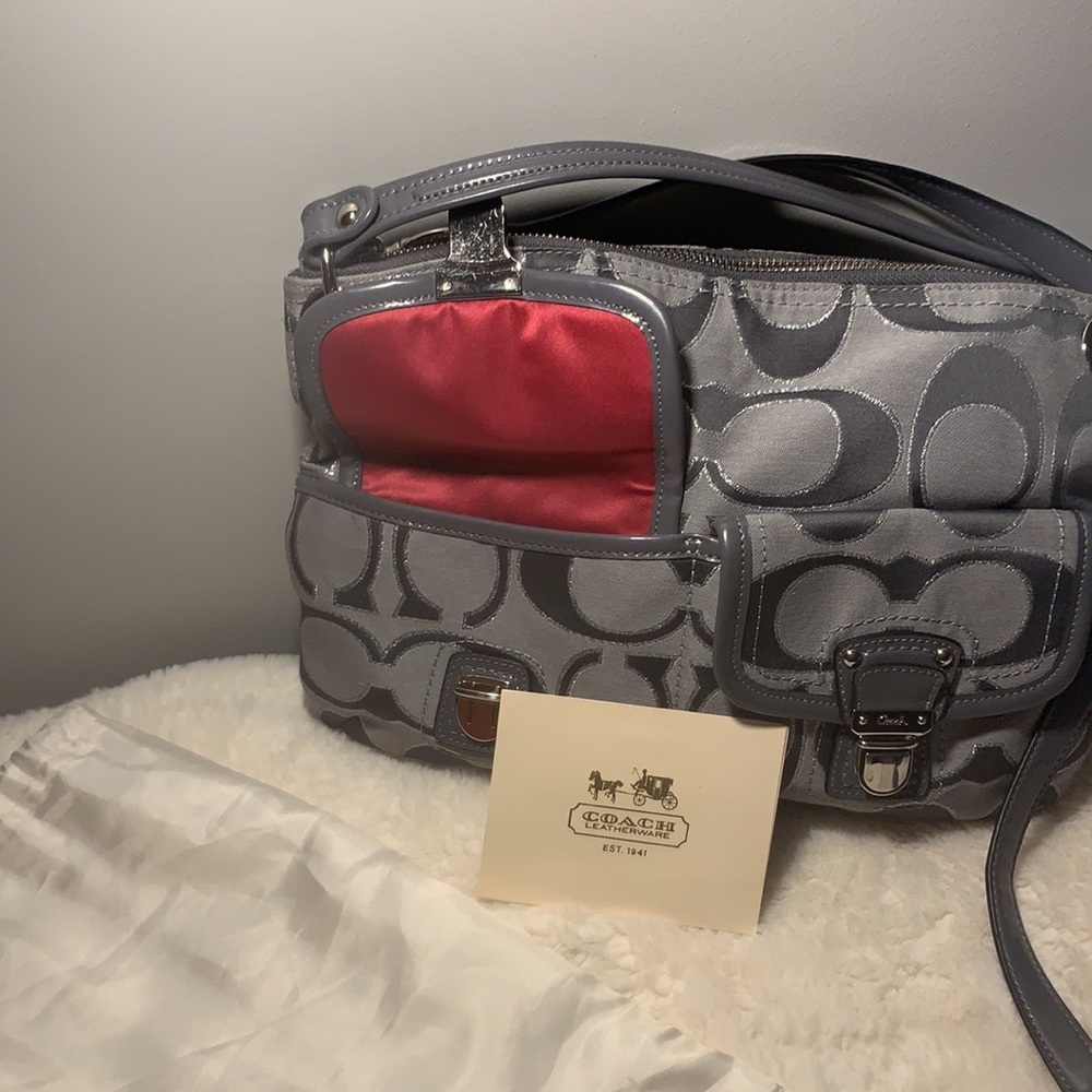 Vintage coach Sig satchel hippie crossbody handbag